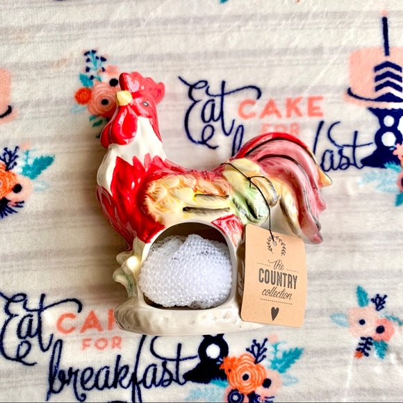 1 LEFT! 🐓 Red Rooster Farmhouse Sponge Holder 🐓 - Picture 2 of 4